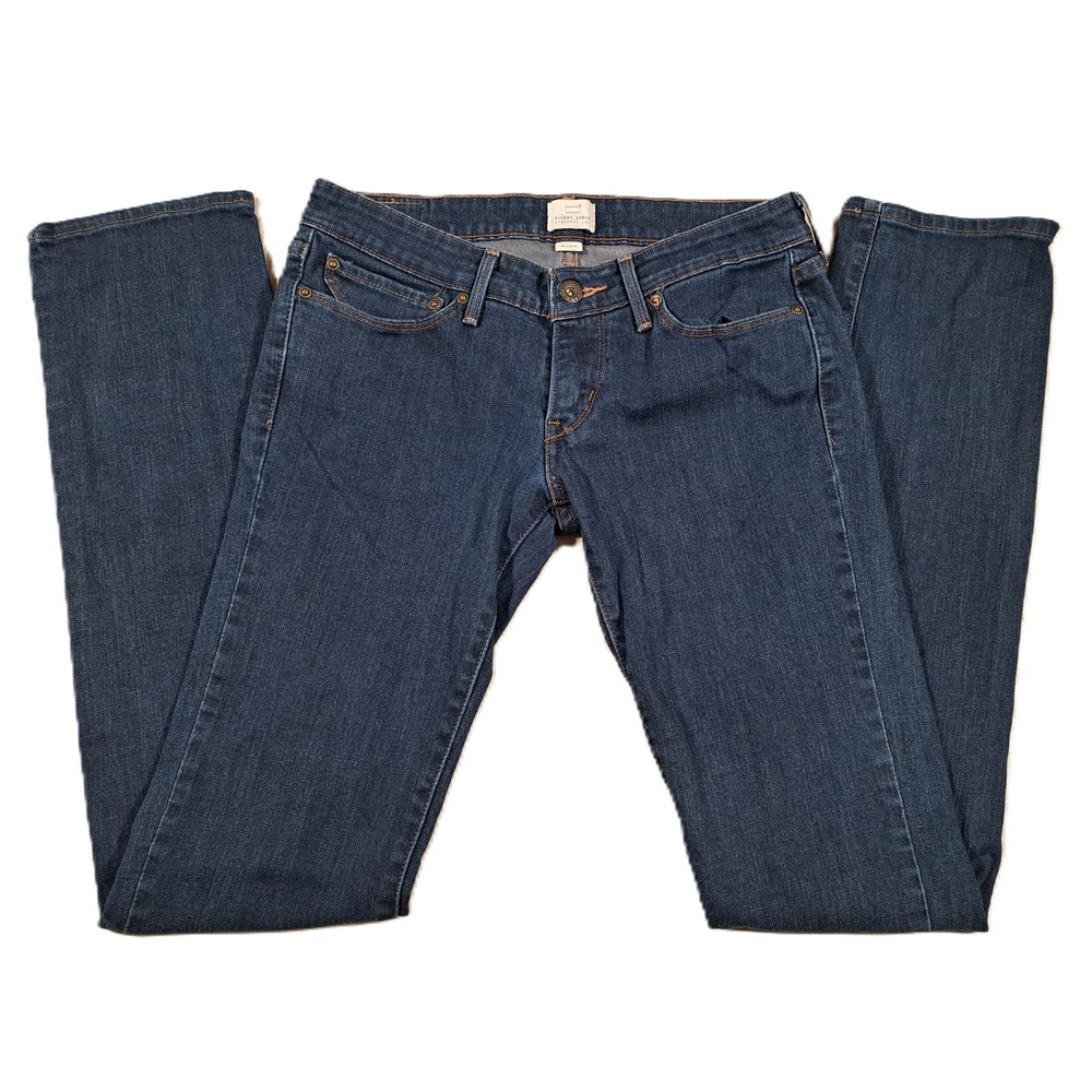Levis Slight Curve‎ Straight Leg Jeans Womens 4/27 Dark Wash Denim Blue 27 L/C